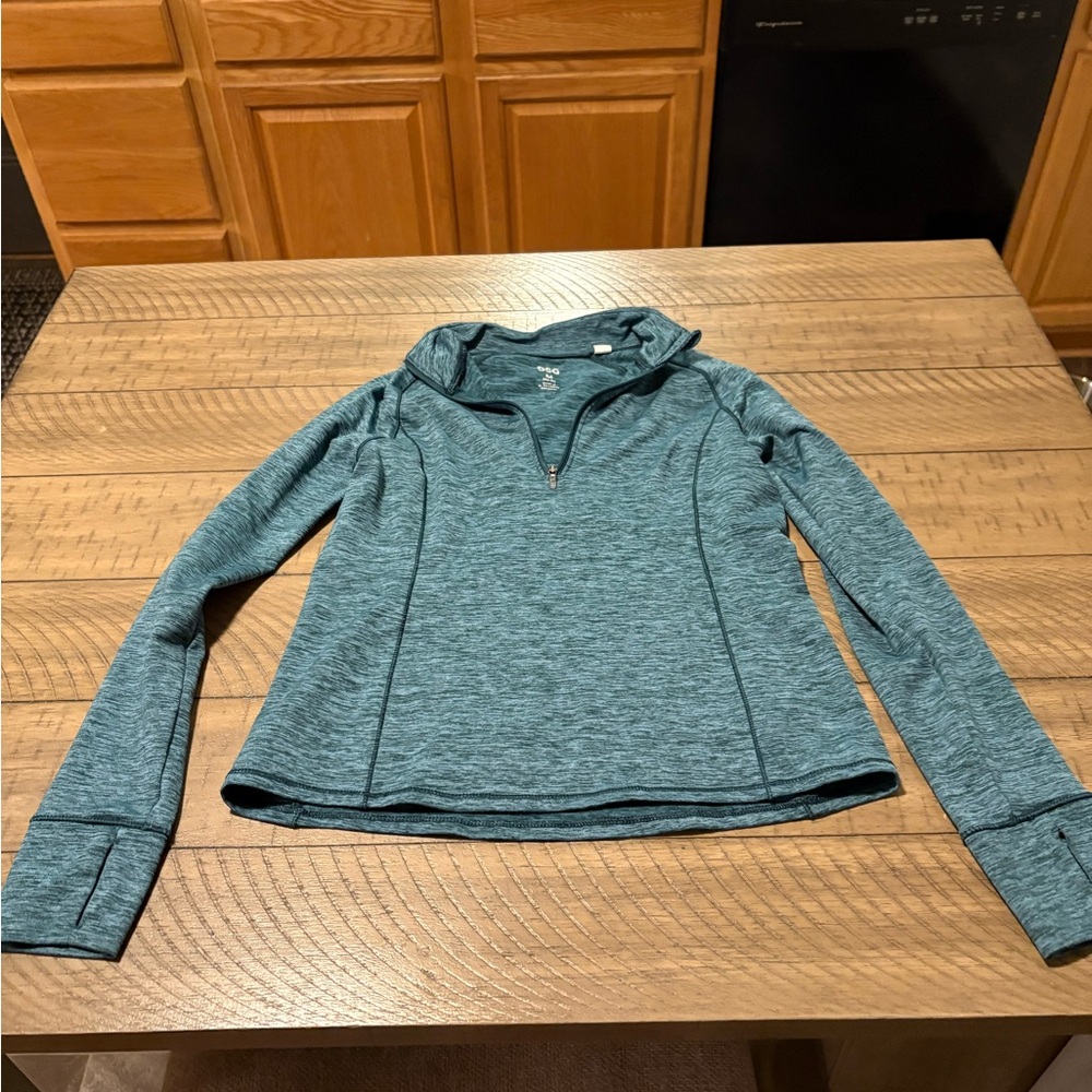 DSG Teal Quarter-Zip Sweatshirt